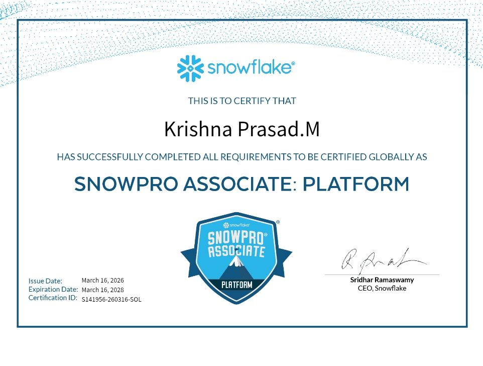 SnowPro Associate: Platform Certification